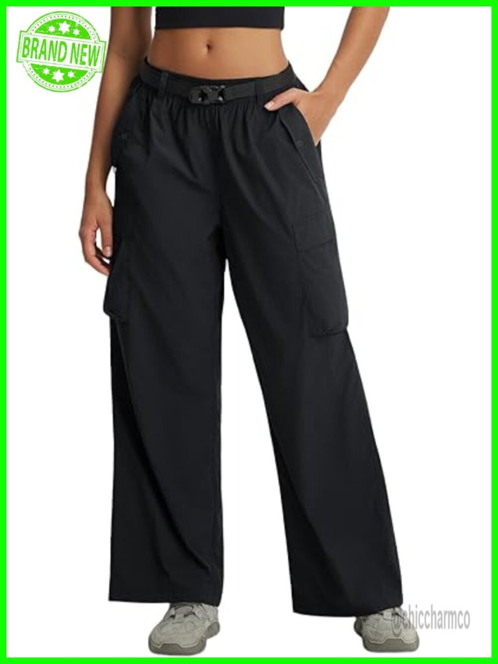 Lightweight Quick Dry Hiking Cargo Pants with Pockets Wide Leg